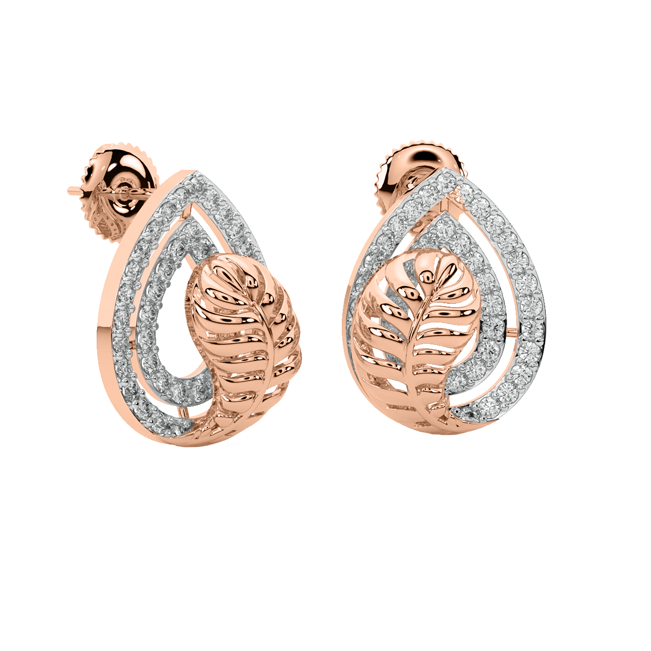 Aiden Round Diamond Stud Earrings